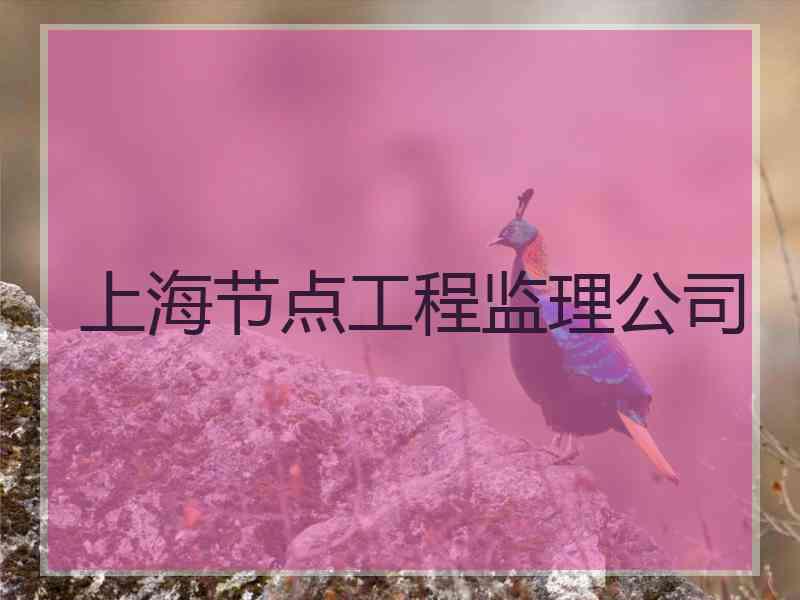 上海节点工程监理公司 上海节点工程监理公司