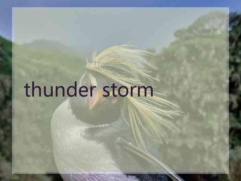 thunder storm