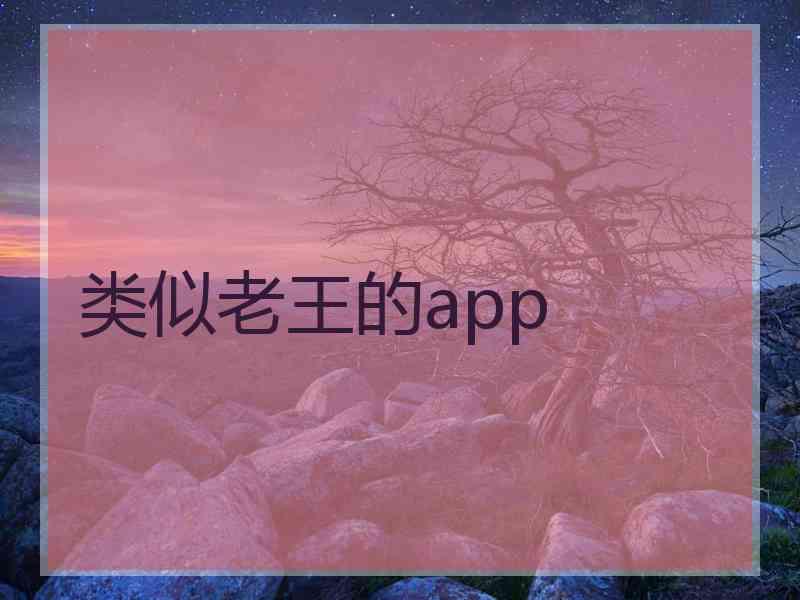 类似老王的app