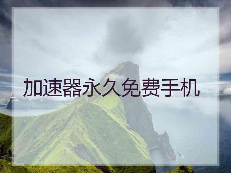 加速器永久免费手机