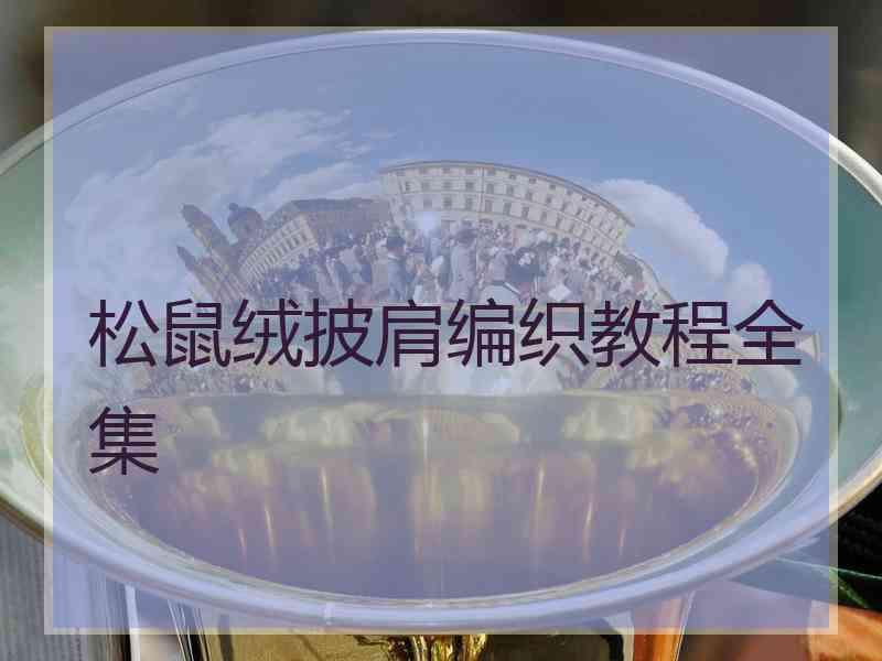 松鼠绒披肩编织教程全集