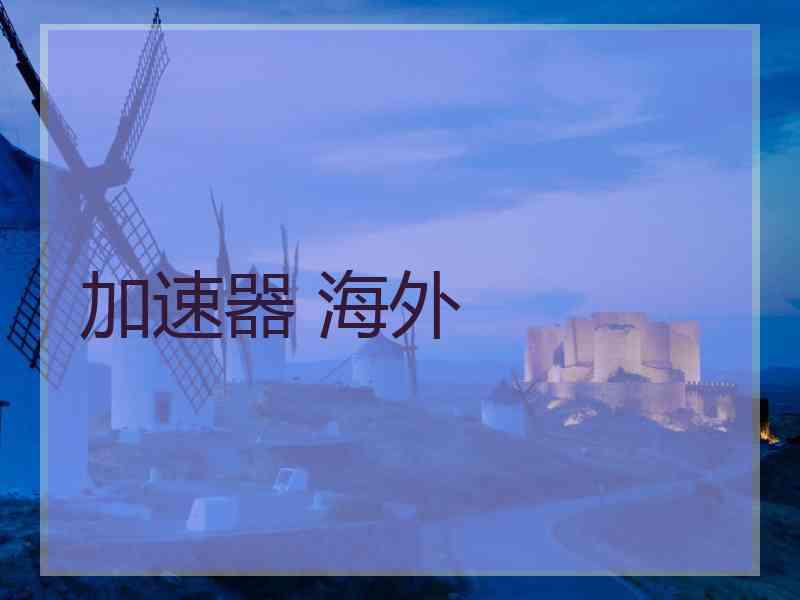 加速器 海外