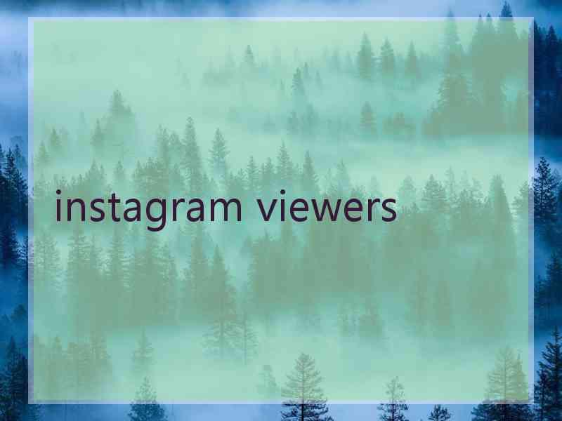 instagram viewers