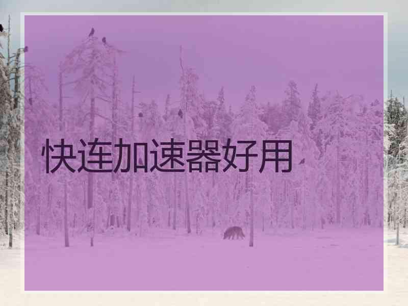 快连加速器好用