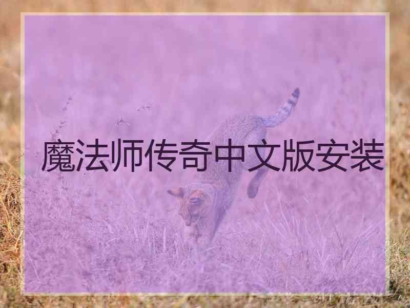 魔法师传奇中文版安装