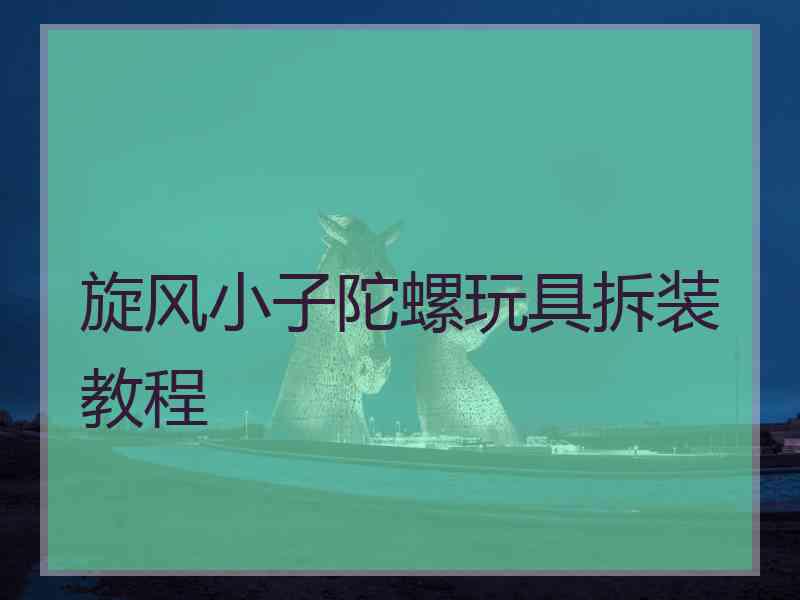 旋风小子陀螺玩具拆装教程