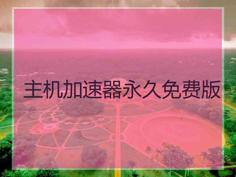 主机加速器永久免费版