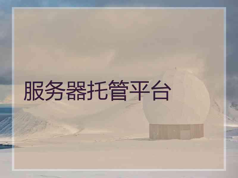 服务器托管平台