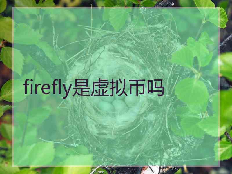 firefly是虚拟币吗