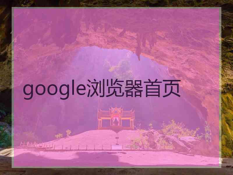 google浏览器首页