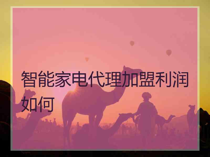 智能家电代理加盟利润如何