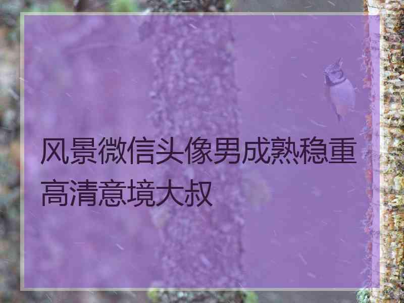 风景微信头像男成熟稳重高清意境大叔