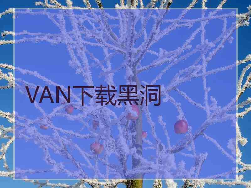 VAN下载黑洞