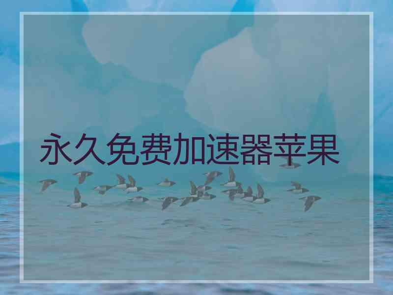 永久免费加速器苹果