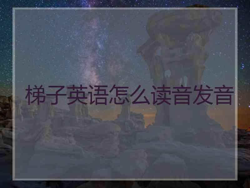 梯子英语怎么读音发音