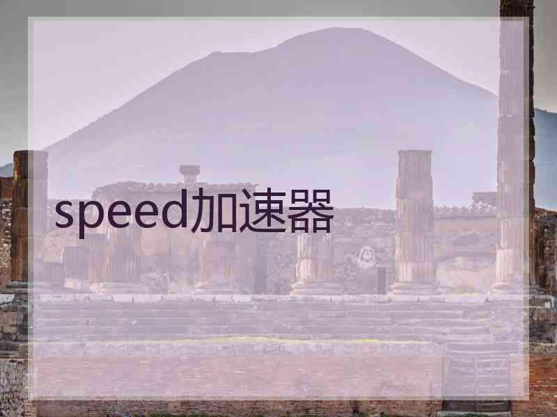 speed加速器