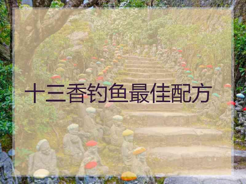 十三香钓鱼最佳配方