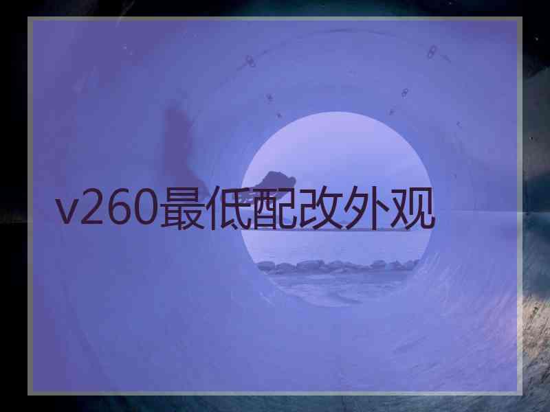 v260最低配改外观