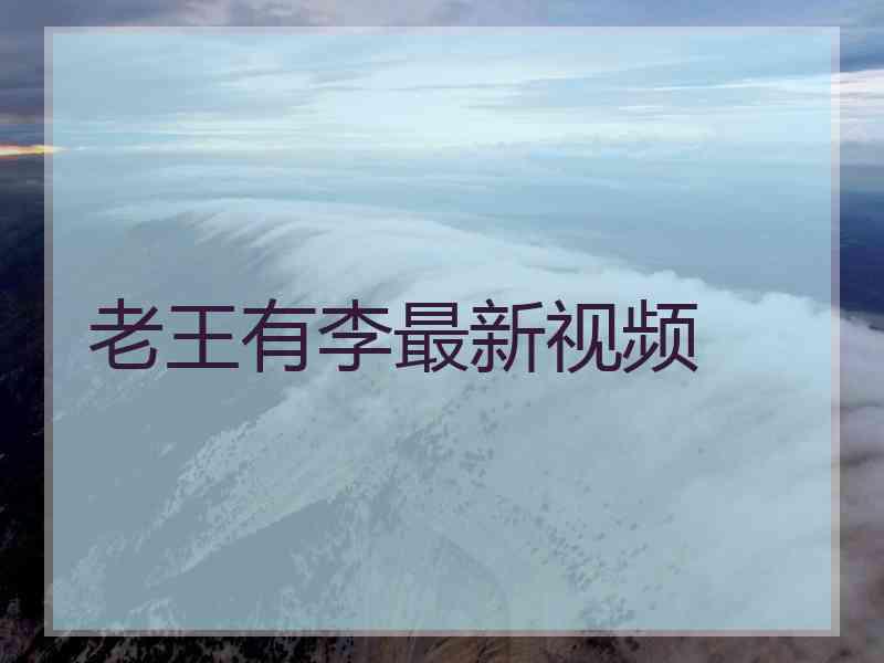 老王有李最新视频