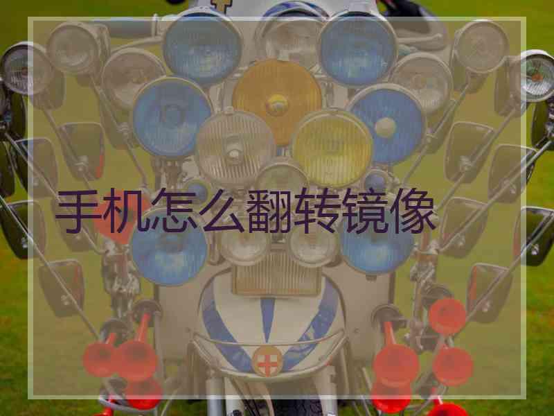 手机怎么翻转镜像