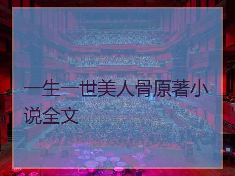 一生一世美人骨原著小说全文