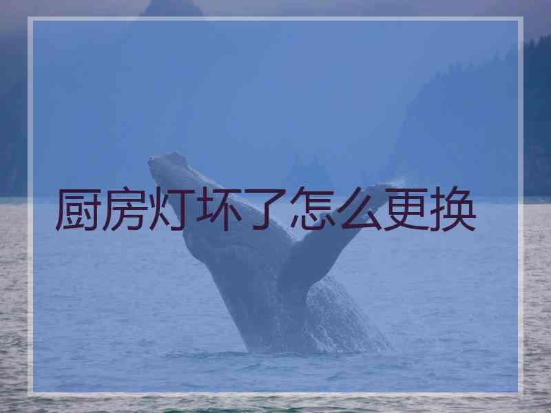 厨房灯坏了怎么更换
