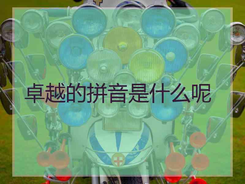 卓越的拼音是什么呢