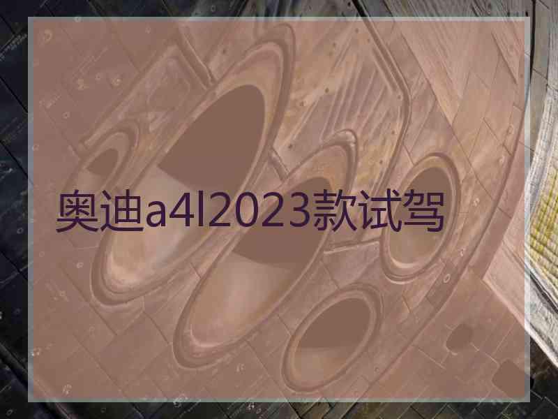 奥迪a4l2023款试驾