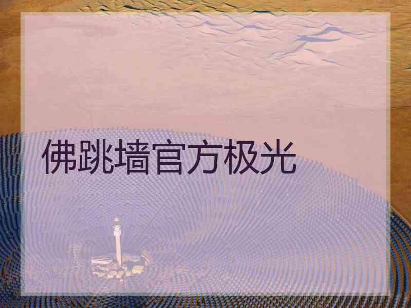 佛跳墙官方极光