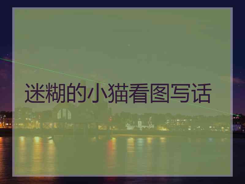 迷糊的小猫看图写话