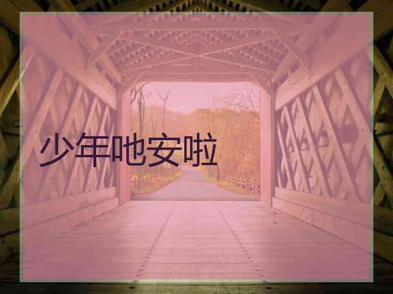 少年吔安啦