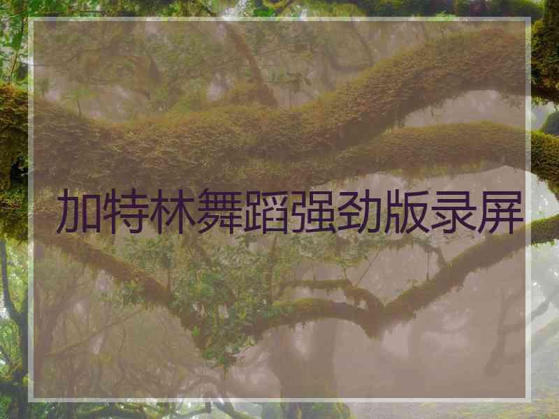 加特林舞蹈强劲版录屏