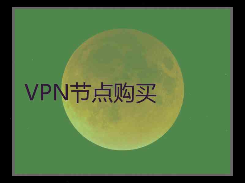 VPN节点购买