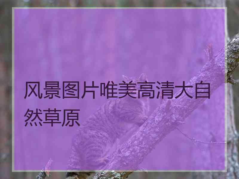 风景图片唯美高清大自然草原