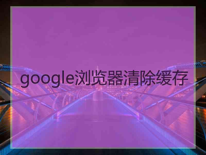 google浏览器清除缓存