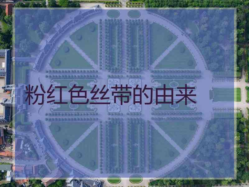 粉红色丝带的由来