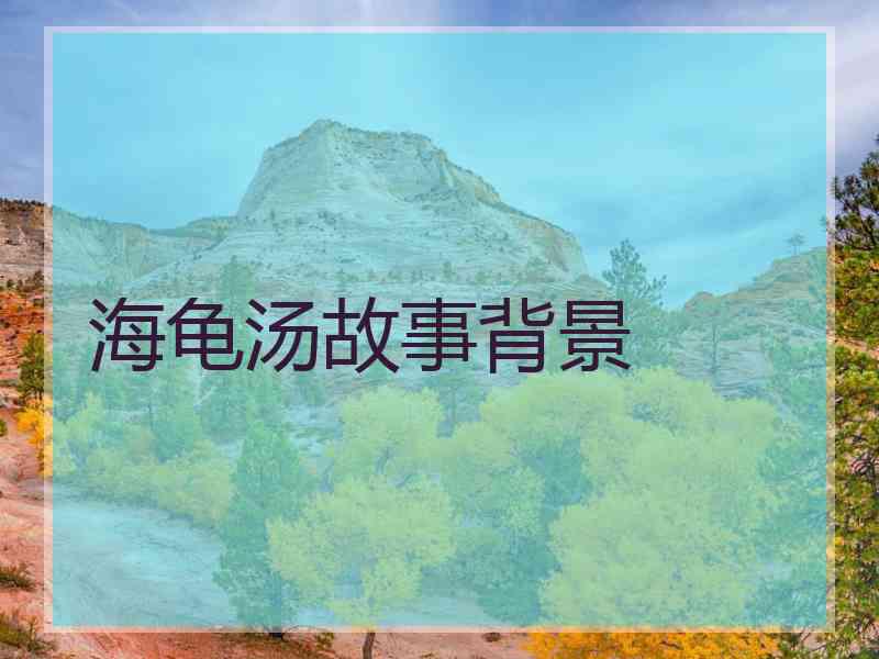 海龟汤故事背景