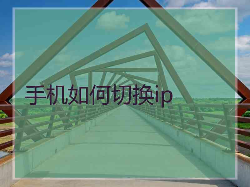 手机如何切换ip