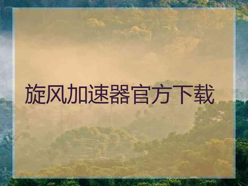 旋风加速器官方下载
