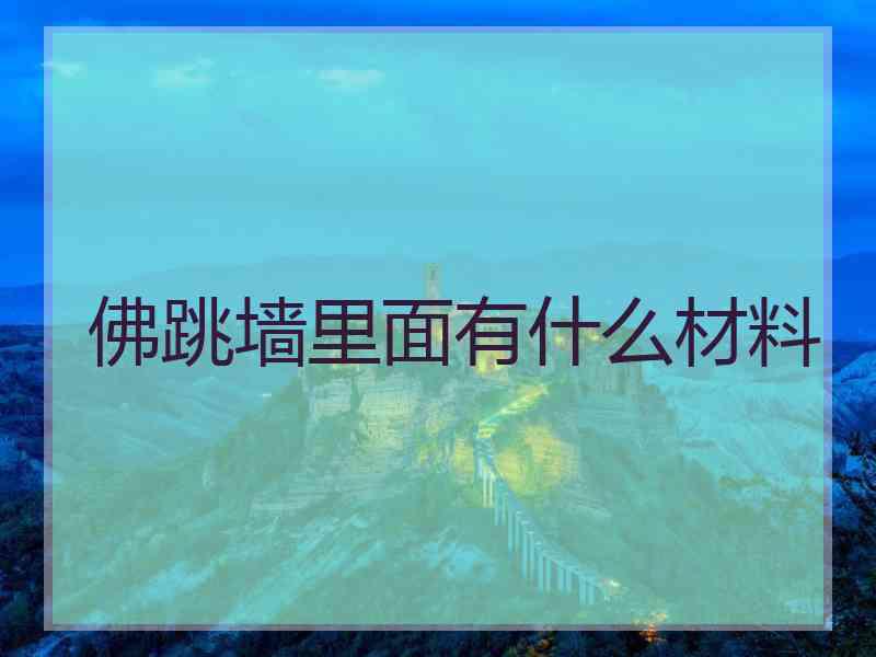 佛跳墙里面有什么材料