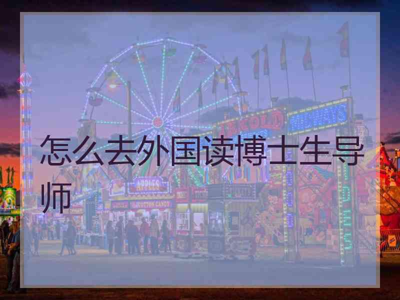 怎么去外国读博士生导师