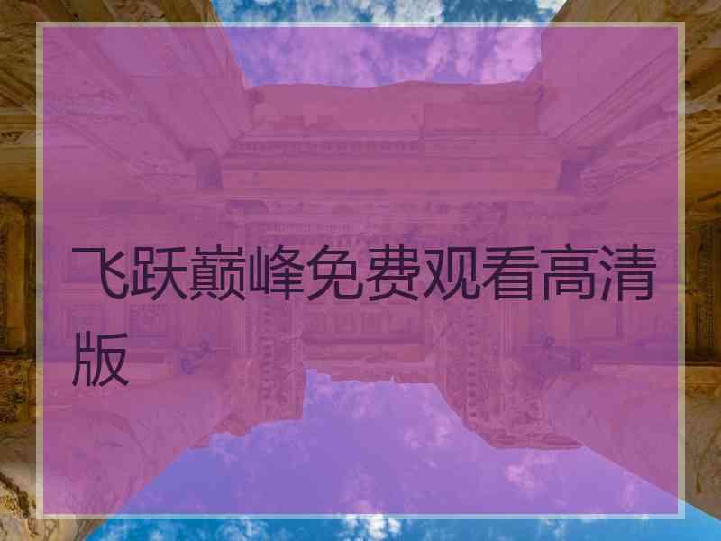 飞跃巅峰免费观看高清版