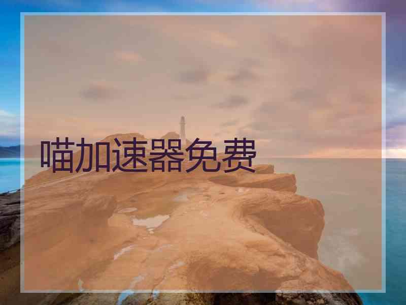 喵加速器免费