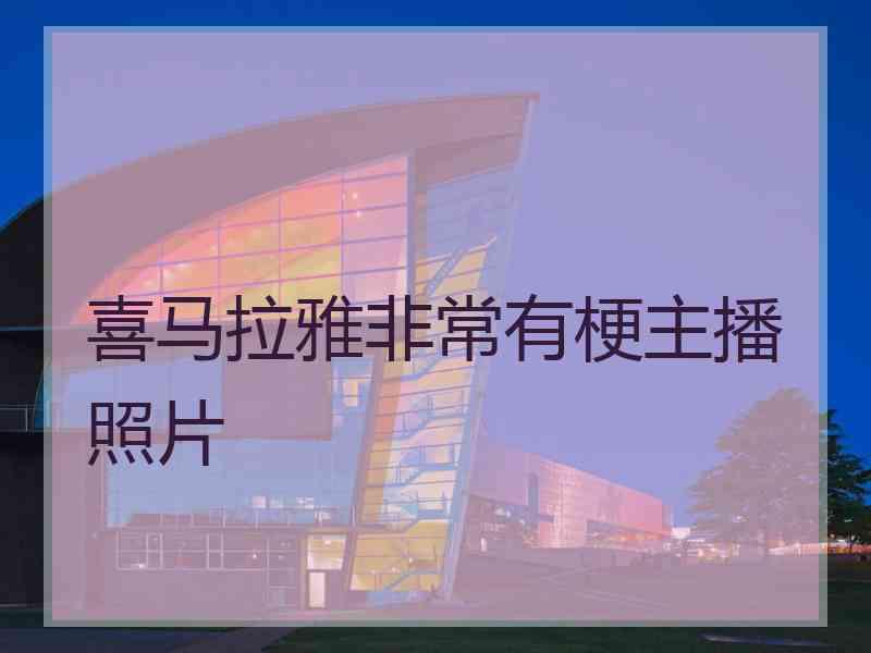 喜马拉雅非常有梗主播照片