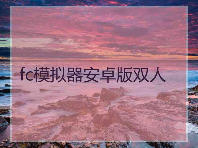 fc模拟器安卓版双人