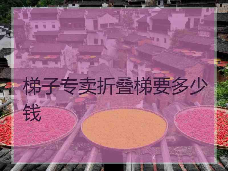 梯子专卖折叠梯要多少钱
