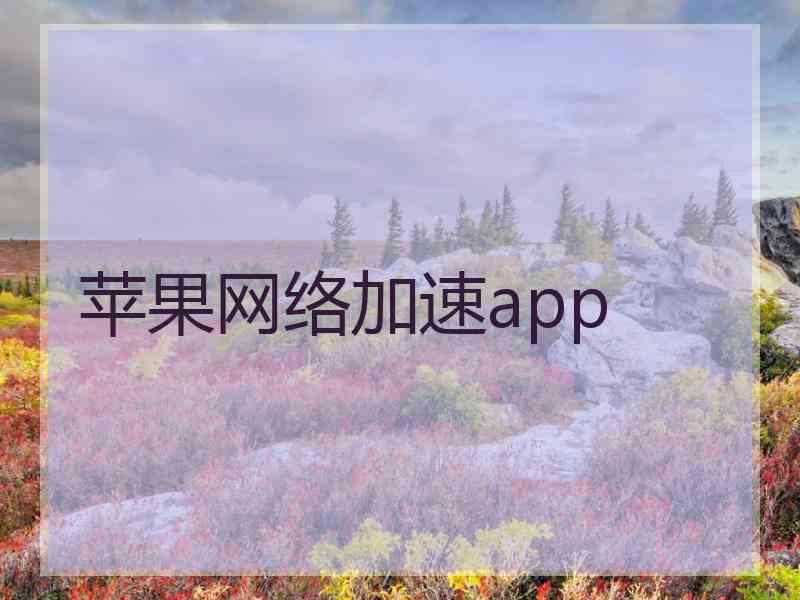 苹果网络加速app