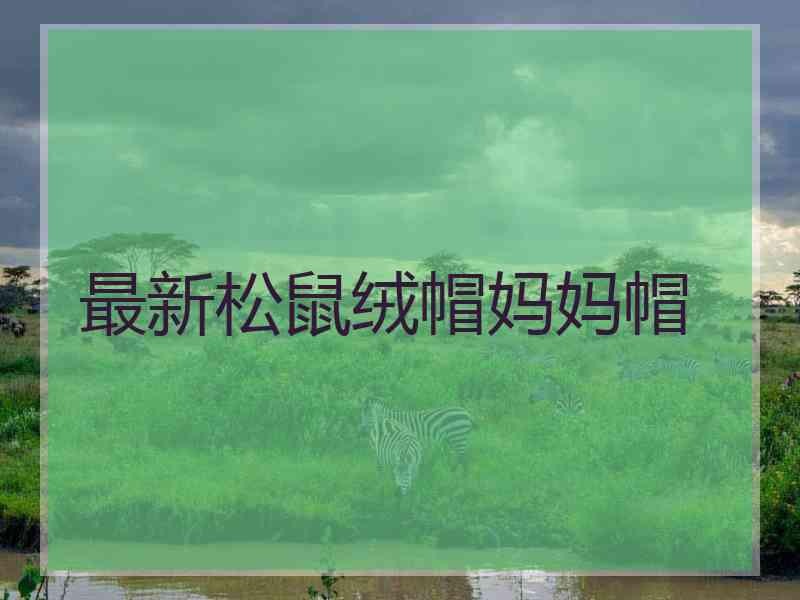 最新松鼠绒帽妈妈帽
