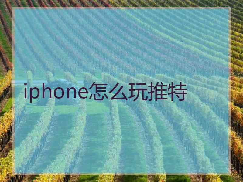 iphone怎么玩推特