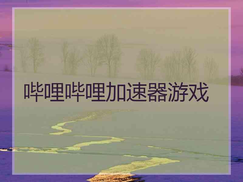 哔哩哔哩加速器游戏